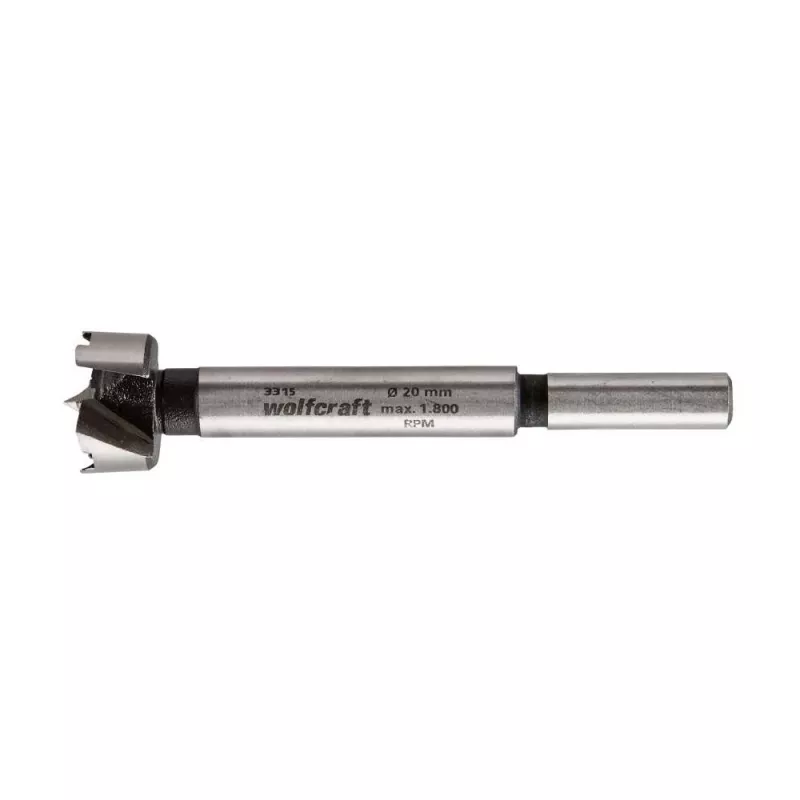 Wolfcraft 3315000 Forstner-pora 20 mm, kokonaispituus 90 mm, lieriövarsi, 1 kpl