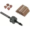 Wolfcraft 8 mm pyökkitappisarja poralla, syvyysrajoittimella ja merkeillä (50 tappia, 56 osaa) 2917000