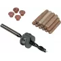 Wolfcraft 8 mm pyökkitappisarja poralla, syvyysrajoittimella ja merkeillä (50 tappia, 56 osaa) 2917000