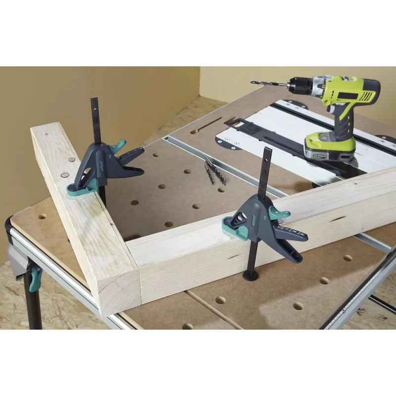 Wolfcraft 3036000 työpöytäpuristin, kiristysleveys 120 mm