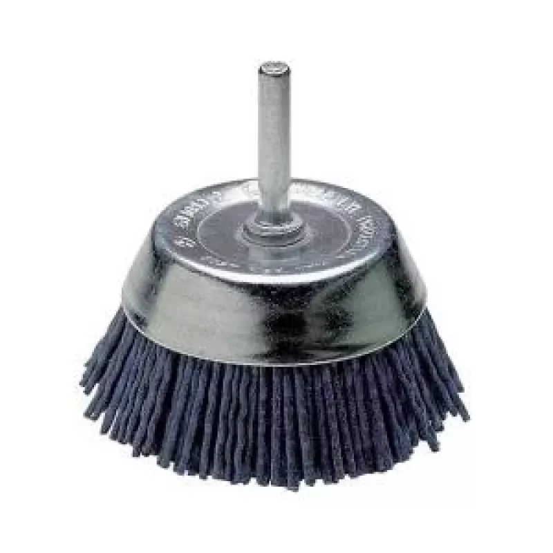 Wolfcraft nylon-kuppiharja, 1/4 inch (6,3 mm) varsi, 50 mm halkaisija, 4500 kierr./min 2729000