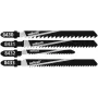 Wolfcraft 8430000 10-osainen pistosahanteräsarja puulle, T-varsi
