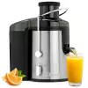 Clatronic AE 3666 keskipakomehustin - musta/teräs, 400 W, 1,5 L hedelmälihasäiliö, 2 nopeutta 263804