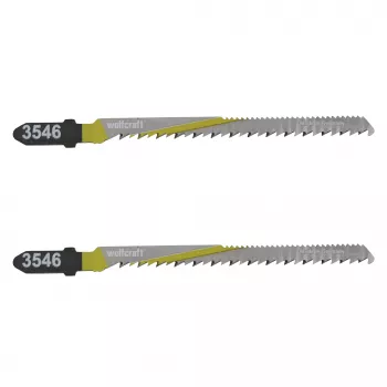 Wolfcraft 3546000 T 101 B pistosahanterät, T-varsi, HCS, 100 mm, 2 kpl:n pakkaus