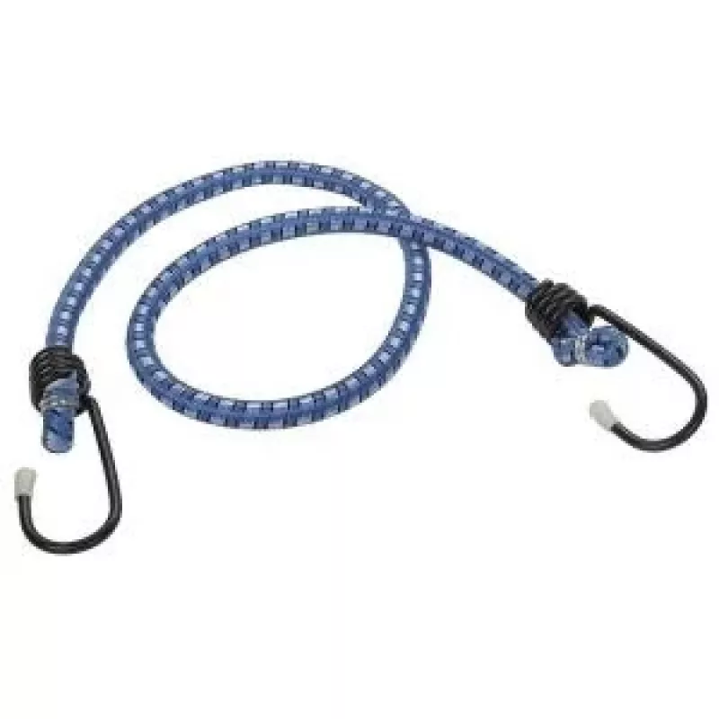 Wolfcraft 3293000 Expander kumiköysi 0,5 m x 6 mm, 2 koukkua, musta