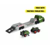 Dickie Toys Fendt Micro Farm Truck 1:64 mittakaava malli perävaunulla - vihreä 203735006