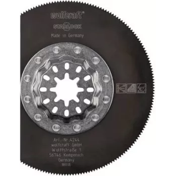Wolfcraft 4244000 segmenttiterä 85 mm HSS oskilloiville monitoimityökaluille, 1 kpl