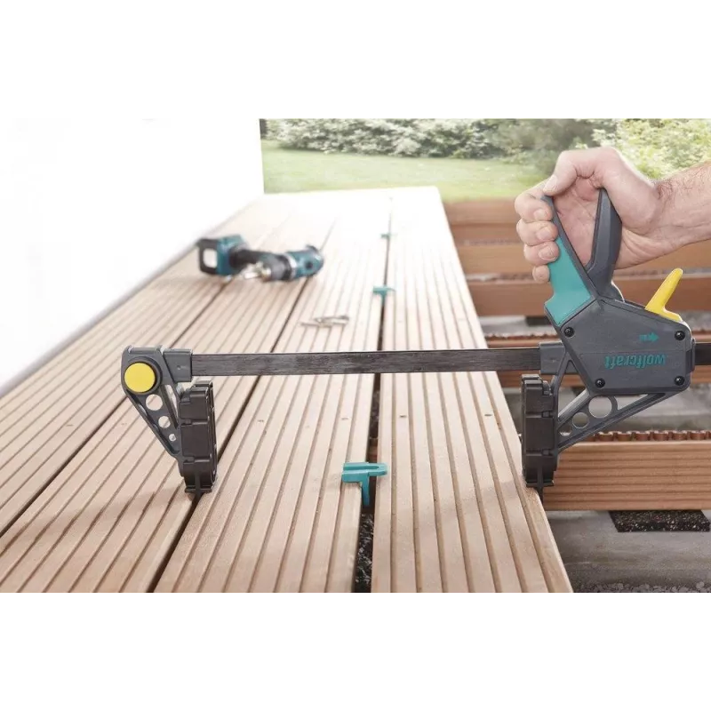 Wolfcraft 6985000 ruuvipuristin 450 mm:n avautumalla ja 120 kg:n puristusvoimalla