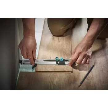 wolfcraft 6952000 ruostumaton teräsviivain 320 mm kaiverretulla metrisellä asteikolla