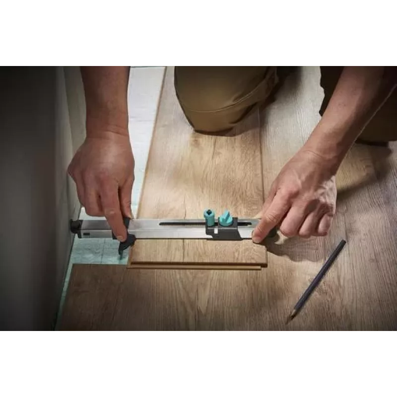 wolfcraft 6952000 ruostumaton teräsviivain 320 mm kaiverretulla metrisellä asteikolla