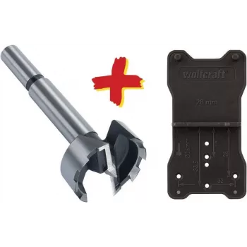 Wolfcraft 8728000 Forstner-pora 35 mm halkaisija, 90 mm pituus, sylinterimäinen varsi, 1 kpl