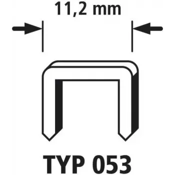 Wolfcraft 2000 leveäselkäiset niitit 2000 kpl 7026000 mitat (L x K) 11,2 mm x 6 mm