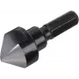 Wolfcraft 2584000 kartio-upotusporasarja 3-osainen 12/16/19 mm työkaluteräs 1/4 tuuman kuusikulmavarsi