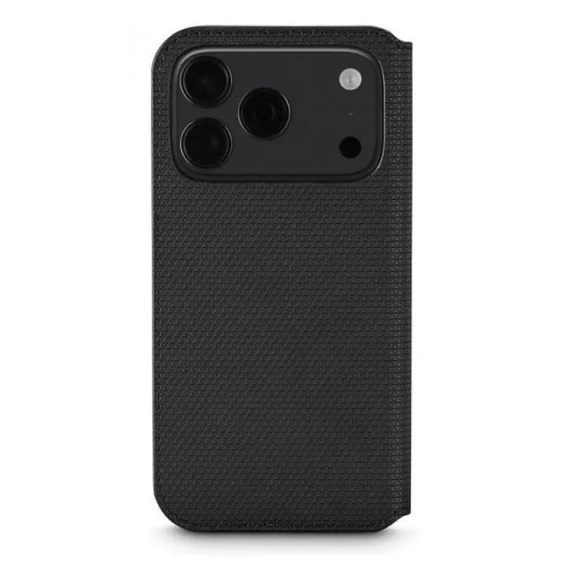 Black Rock Booklet Slim Folio -kotelo Apple iPhone 17 Pro, musta 00080398