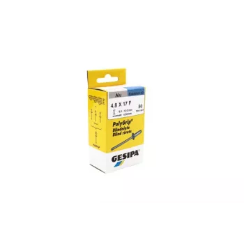 GESIPA PolyGrip® sokeaniitti 4,8x17mm alumiini/ruostumaton teräs kupukanta, 50 kpl 1464832