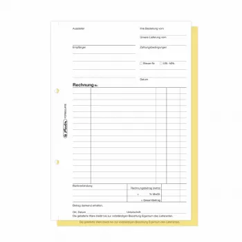 Herlitz laskulomakekirjat A5 2-osainen itsensä kopioiva, 4 kpl:n pakkaus 300003799