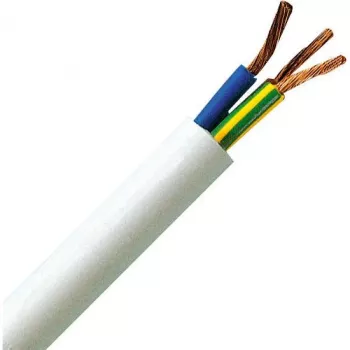 HEINRICH KOPP H05VV5-F 3G1,5 mm² valkoinen joustava öljynkestävä PVC-sähkökaapeli 25m 151825002
