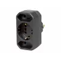 Kopp DUOversal suko-adapteripistoke, 2 pistorasiaa, 16 A, 250 V, musta 179605004