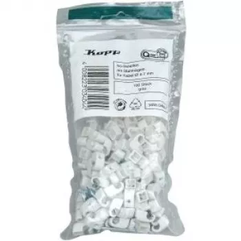 HEINRICH KOPP naulakiinnikkeet kaapeliklipsit, nippu Ø 4-7 mm, harmaa, 100 kpl 345504087