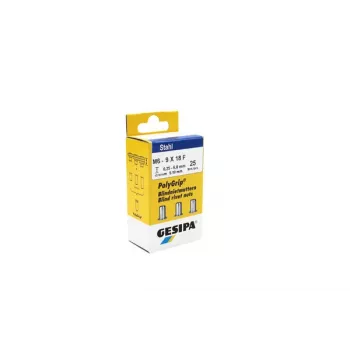 Gesipa 1464839 sokeaniittimutteri M6 x 18 mm teräs, 25 kpl