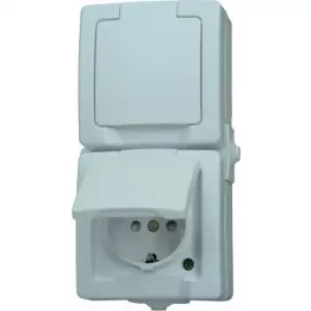 HEINRICH KOPP Paris sukopistorasia 1-osainen puhtaanvalkoinen uppoasennus 16A 250V IP20 lapsilukko 136902009