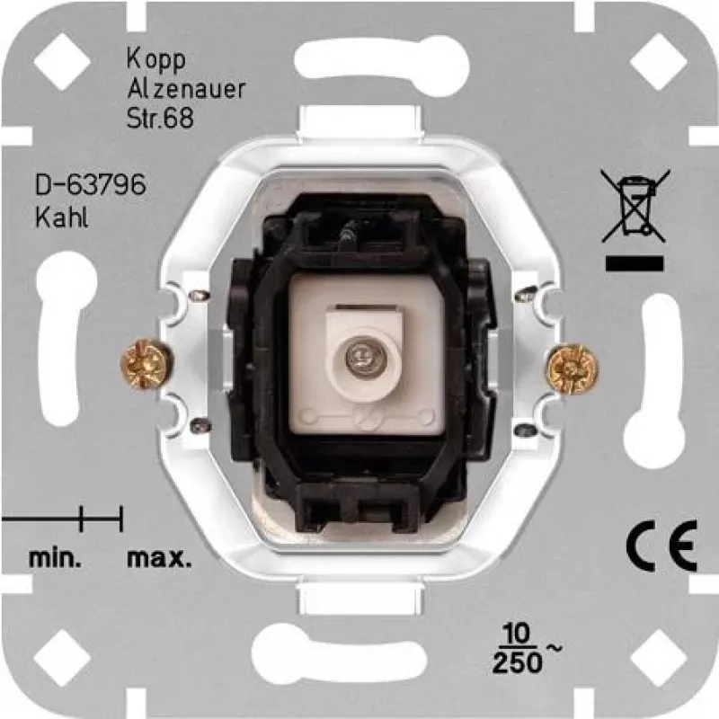Kopp painikkeen sisäosa HK05/HK07 alumiini 504700000