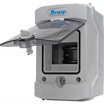 HEINRICH KOPP 353844003 jakorasia, IP54, 7 kaapeliläpivientiä, harmaa