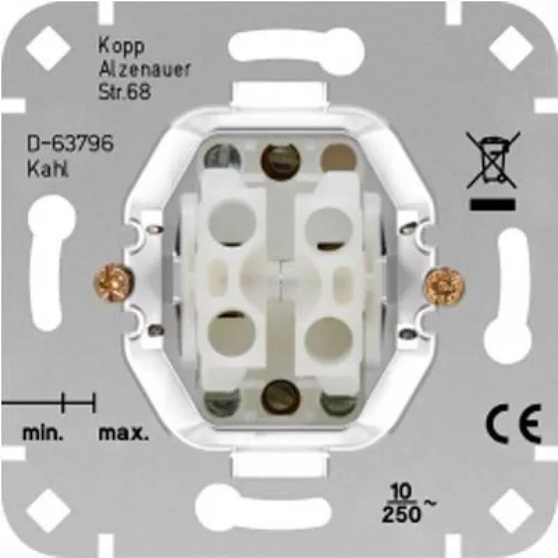 HEINRICH KOPP rullakytkinosa HK05/HK07 alumiini 250V 10A 504500004