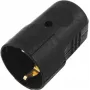 ACCESSORY suojakosketinpistorasia muovi musta (3023620A) - Schuko-pistorasia, IP44, 16A, musta