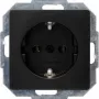 HEINRICH KOPP Paris pistorasiaosa, Schuko, 16 A, 250 V, mattamusta 923550080