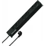 HEINRICH KOPP 19 tuuman rack-jatkopistorasia 6-osainen Schuko musta 2m johto 931615016