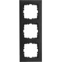 KOPP HK07 PURE 3-osainen peitekehys, mattamusta 407050004