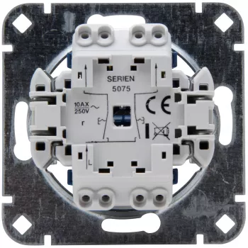 HEINRICH KOPP sarjakytkimen sisäosa, uppoasennus, 2-osainen, 250 V, 10 A, ruuviliittimet, termoplasti, IP20 507500007