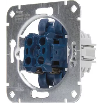 HEINRICH KOPP 507800006 uppoasennettava kaksinkertainen painikkeen sisäosa, 2x NO, 250V, 10AX, alumiini