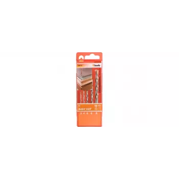 KWB EASY-CUT ALL-B-KASS.3-8, 5-TLG (048300) pistosahanteräsarja, 5 osaa, T-varsi, HCS/HSS, puulle, metallille, muoville