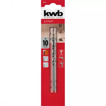kwb 039700 HSS-kivikierreporanterä 10 mm x 120 mm lieriökanta (1 kpl)