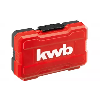 kwb 109010 ruuvauskärkisarja, 39 osaa, S2-teräskärjet, 1/4 inch kuusiokanta, magneettinen pikavaihtopidike, värikoodattu