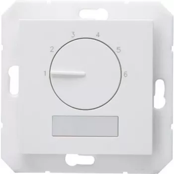 HEINRICH KOPP HK07 Basic elektroninen huonetermostaatti, 230V, 50Hz, 0°C - 40°C, IP20, puhtaanvalkoinen 296529003