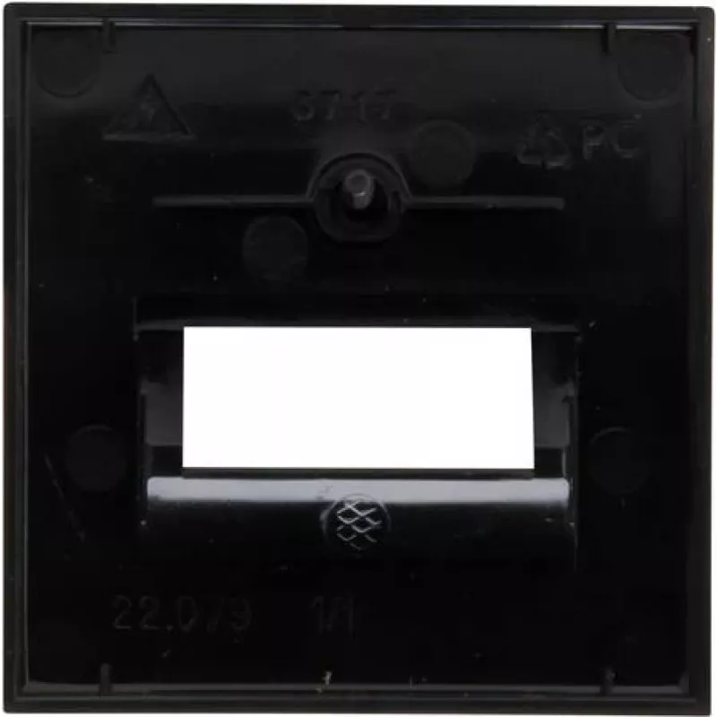 Kopp HK07-UAE peitelevy, musta matta, 1-moduuli 371750005
