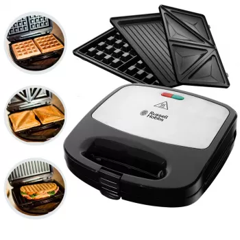 Russell Hobbs Creations 3-in-1 voileipägrilli, musta/ruostumaton teräs