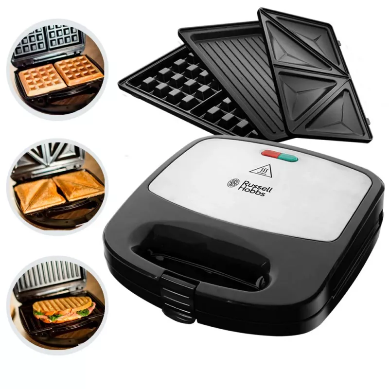Russell Hobbs Creations 3-in-1 voileipägrilli, musta/ruostumaton teräs