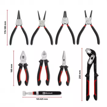 Einhell työkalusisäosa pihtisarja 9-osainen E-Case S-F (370522)