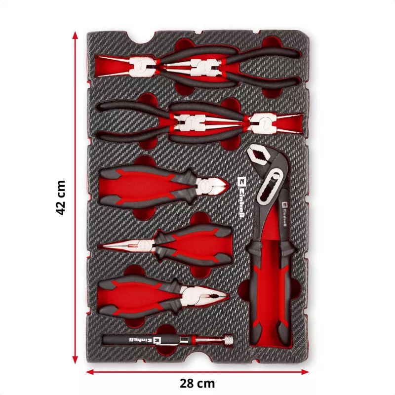 Einhell työkalusisäosa pihtisarja 9-osainen E-Case S-F (370522)