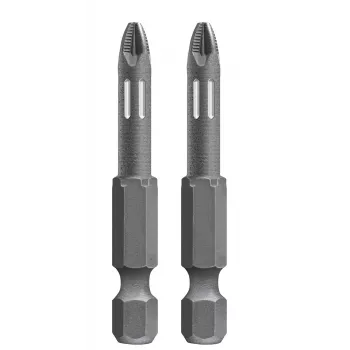 kwb 122153 PoziDriv kärki PZ3, 25 mm, kuusikantavarsi 1/4 tuuma, teräs, 2 kpl