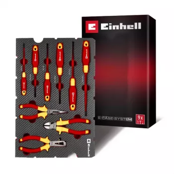 Einhell 370524 laukku-insertti 9-osainen vaahtomuovijärjestäjä E-Case-laukkuun