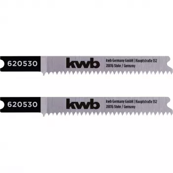 kwb 620530 bimetaali-pistosahanterät laminaatille ja puulle, T-varsi, 2 kpl:n pakkaus