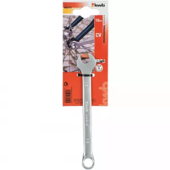 kwb 460210 yhdistelmäavain 10 mm kromi-vanadiiniteräs mattakromattu DIN 3113