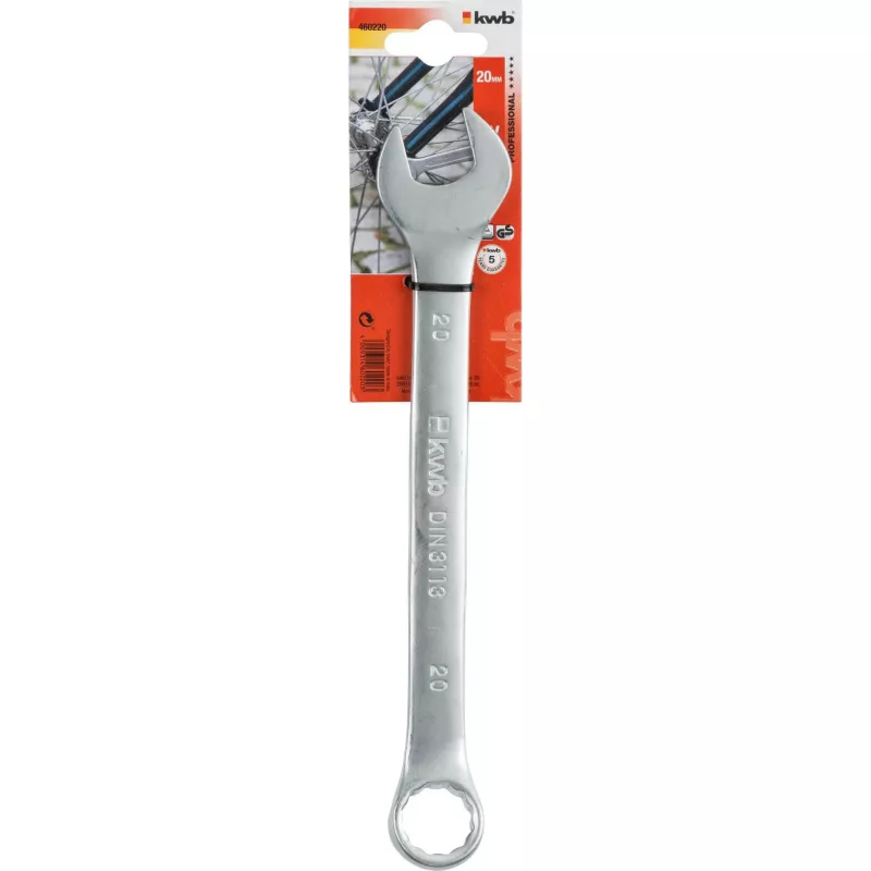 KWB 460220 rengaslenkkiavain 20 mm kromi-vanadiiniteräs DIN 3113