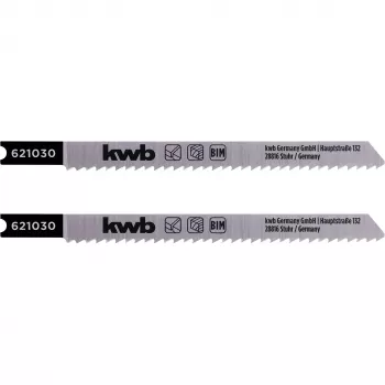 kwb 621030 Pistosahanterät puulle, hiottu, bi-metalli, 2 kpl