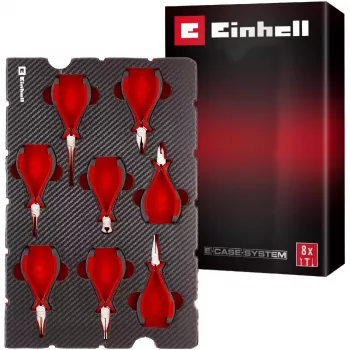Einhell 370523 E-Case työkalusisäke – 8-osainen tarkkuuspihdisarja E-Case S-F:lle